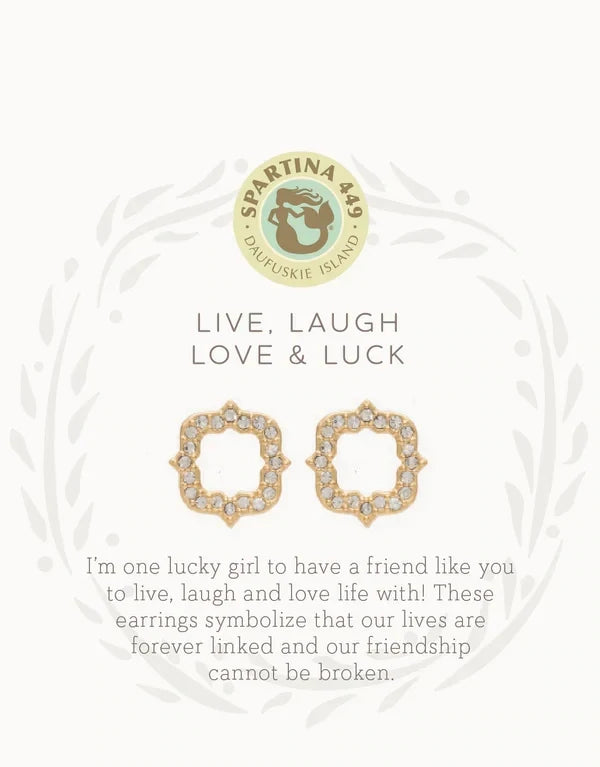 SLV Stud Luck/Quatrefoil Gold