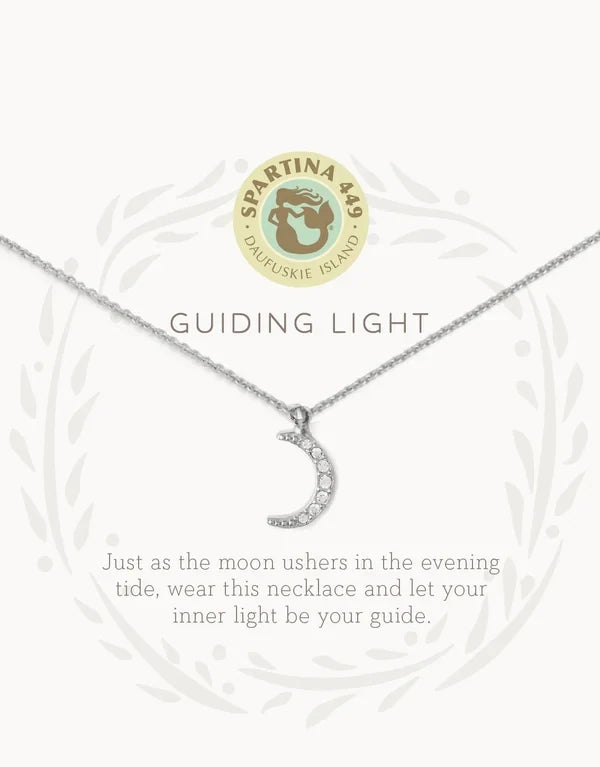 SLV Guiding Light Crescent Necklace SIL