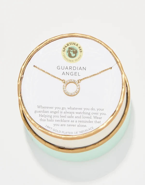 SLV Guardian Angel Necklace Gold