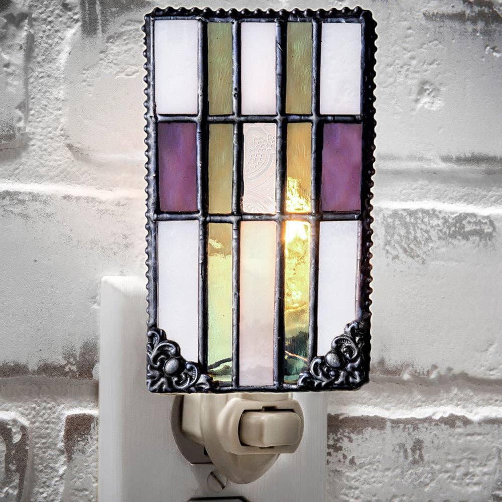 Purple Sage Mission Glass Night Light