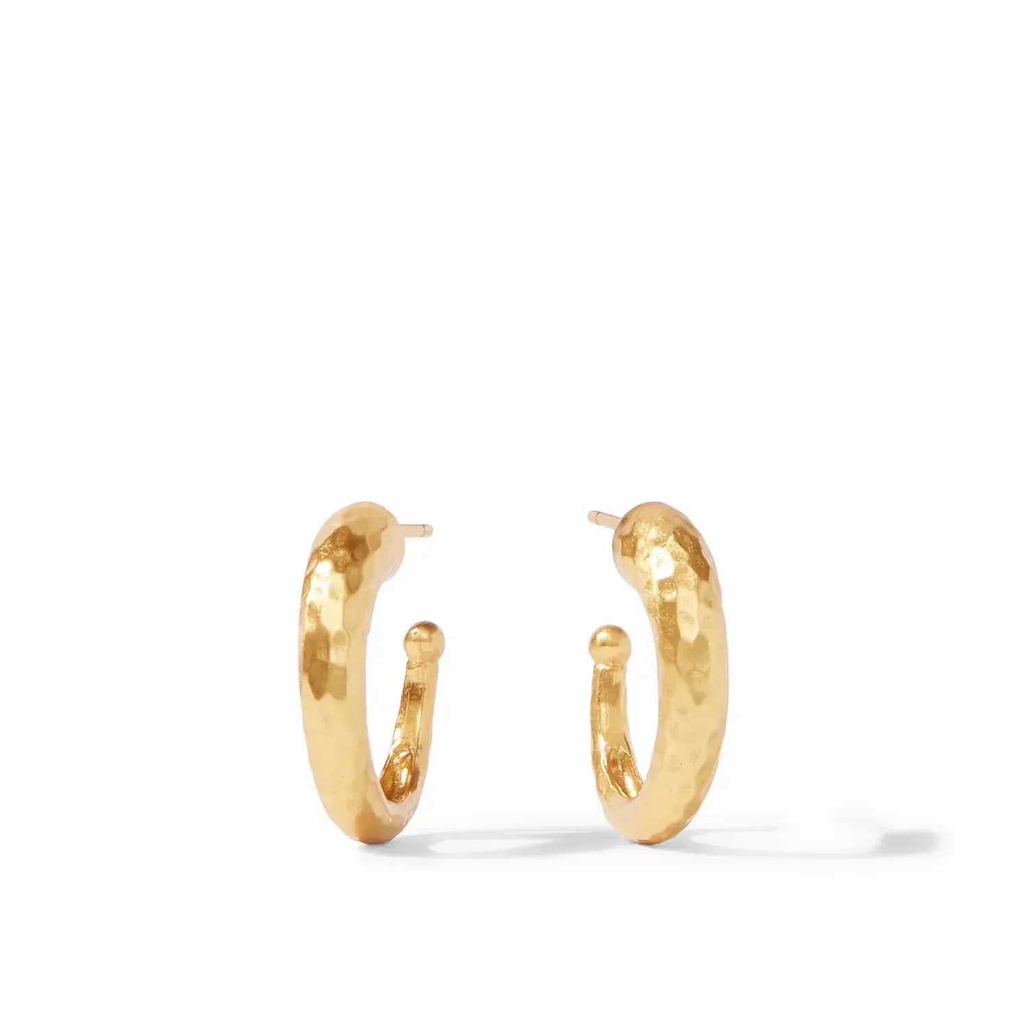 Hammered Hoop Gold