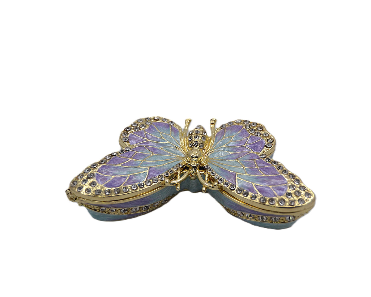 Bejeweled Butterfly Made with Austrian Crystals Enamel