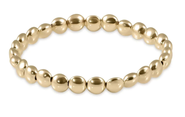 Honesty Gold Grateful Pattern 6mm Bracelet