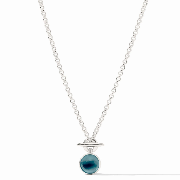 Silver Solara Solitaire Necklace
