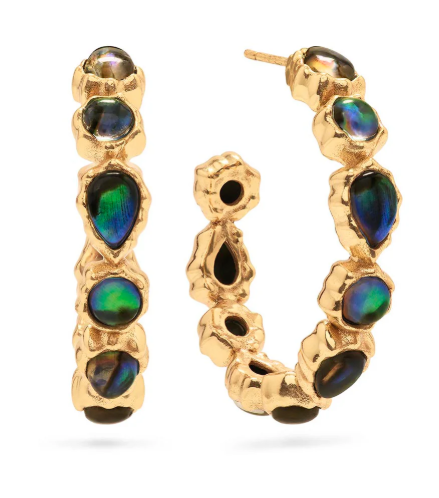 Aurora Medium Hoop Abalone ZARE04