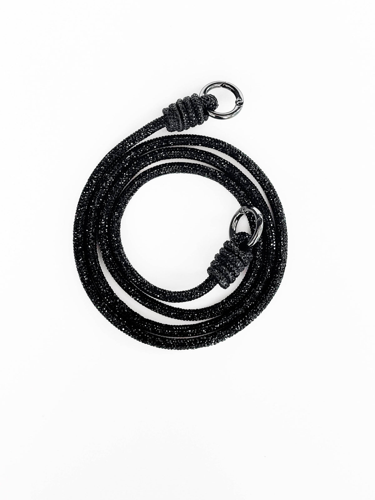 SPIRAL Strap - Jet Rhinestone