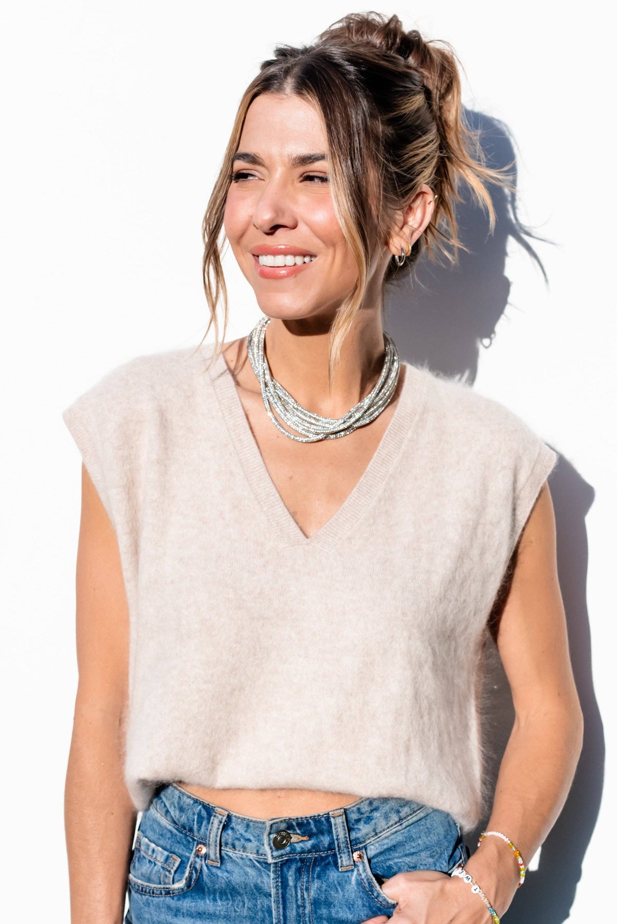 Multi Strand Necklace - Crystal