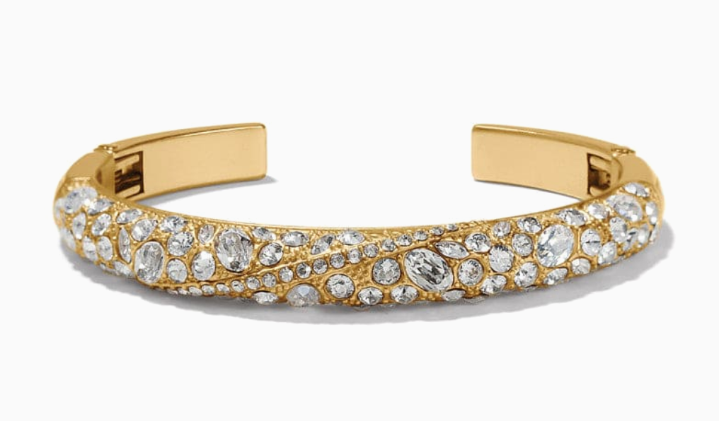 JF0147 Trust Your Journey Hinge Bracelet Gld