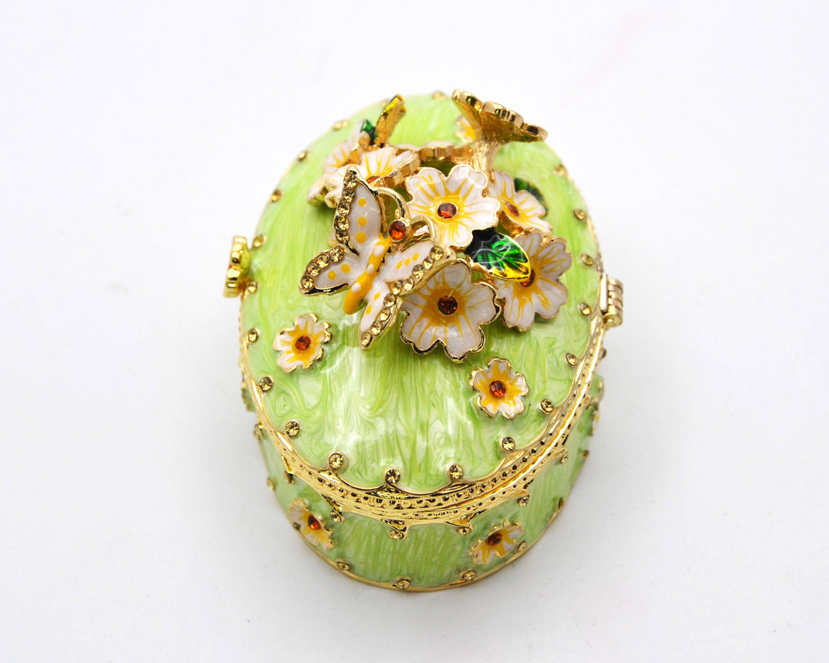 Floral & Butterfly Trinket Box