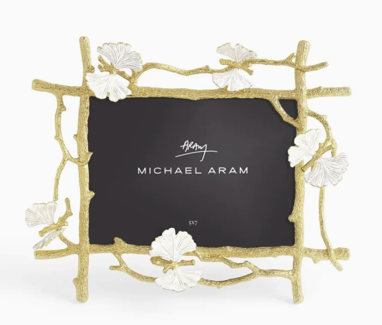 174518 5x7 Butterfly Ginkgo Gold Frame