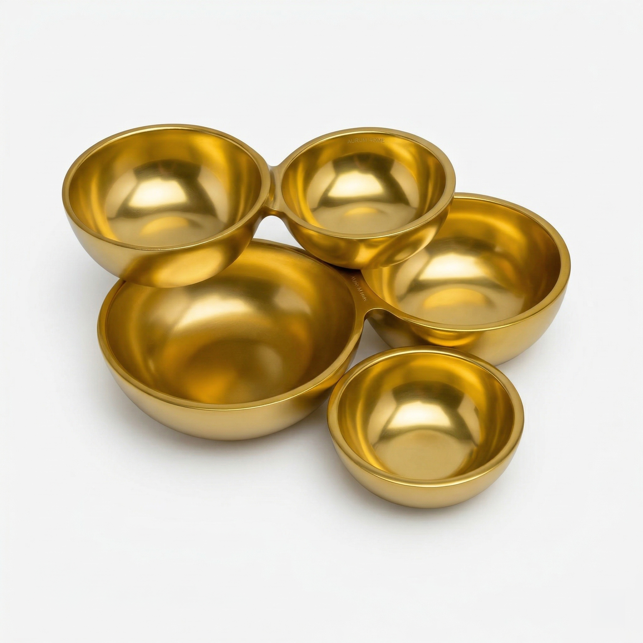 Gold  5-Cluster Bowl