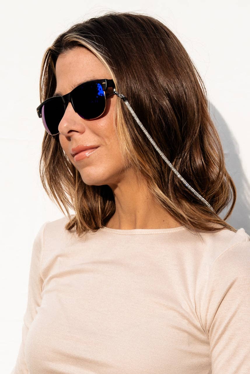 2-in-1 Sunglass Chain / Necklace - Crystal Rhinestone