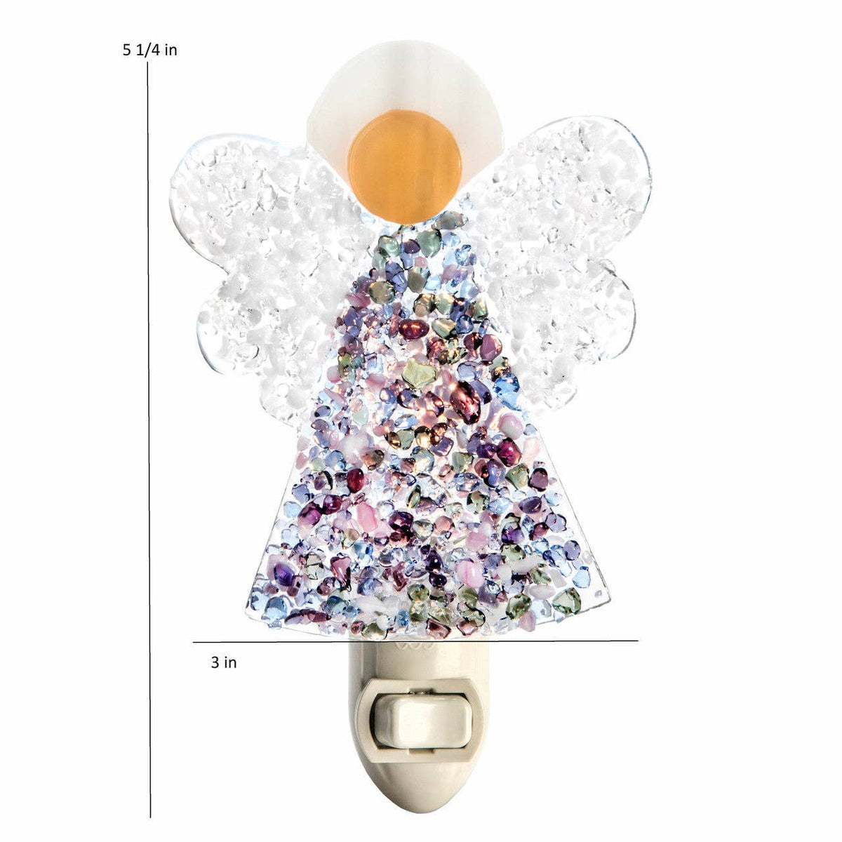 Angel Fused Glass Night Light