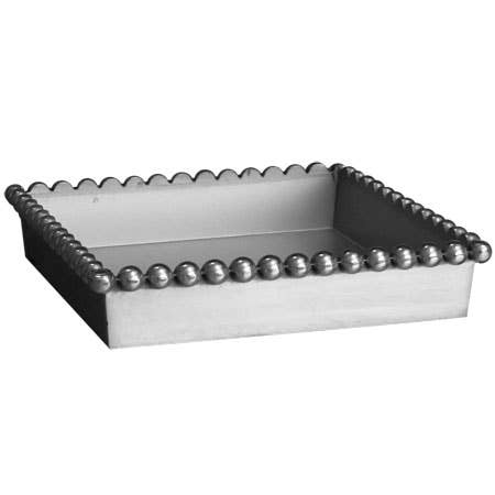 12812 Lg Beaded Lunch Napkin Box