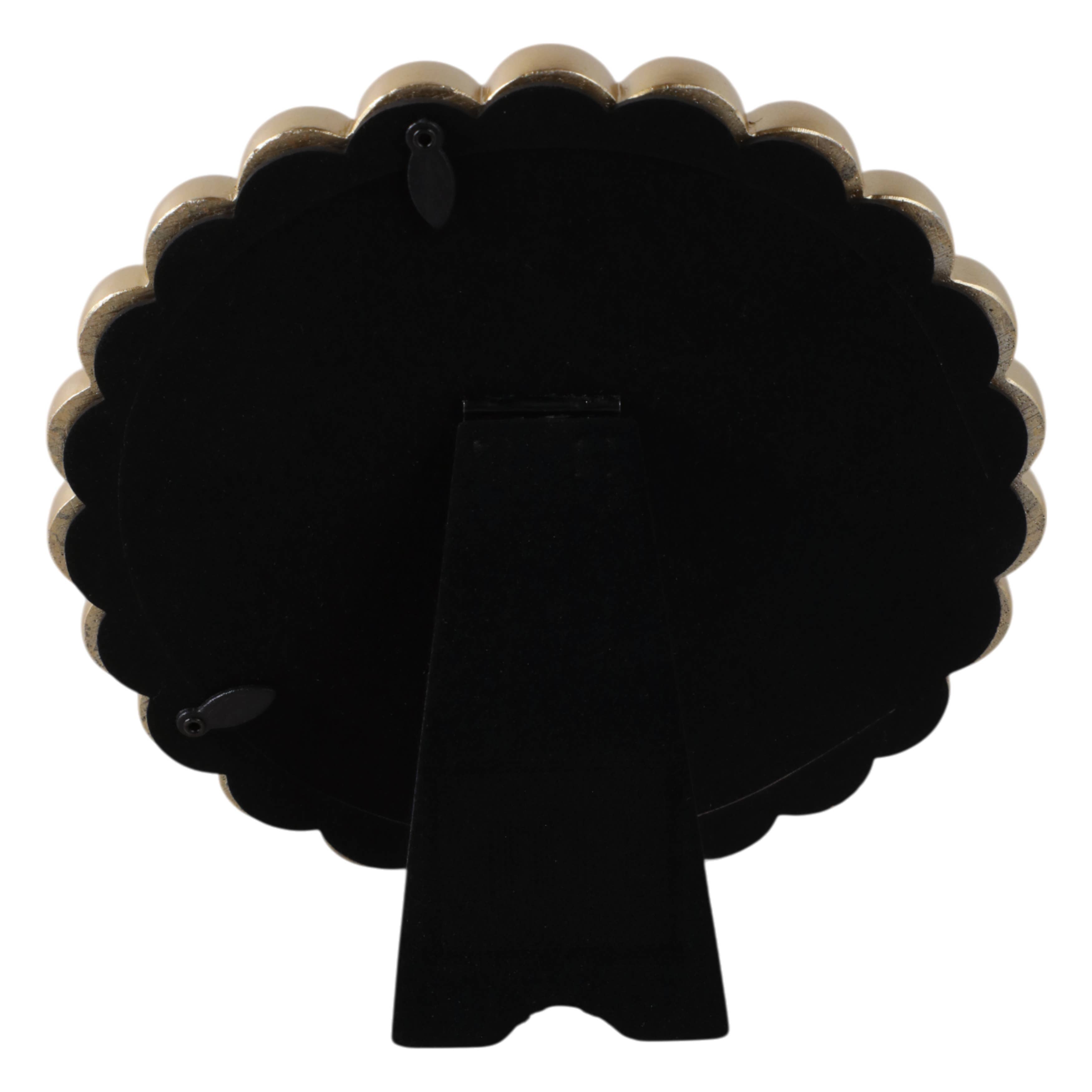 6x6 Round Gold Picture Frame