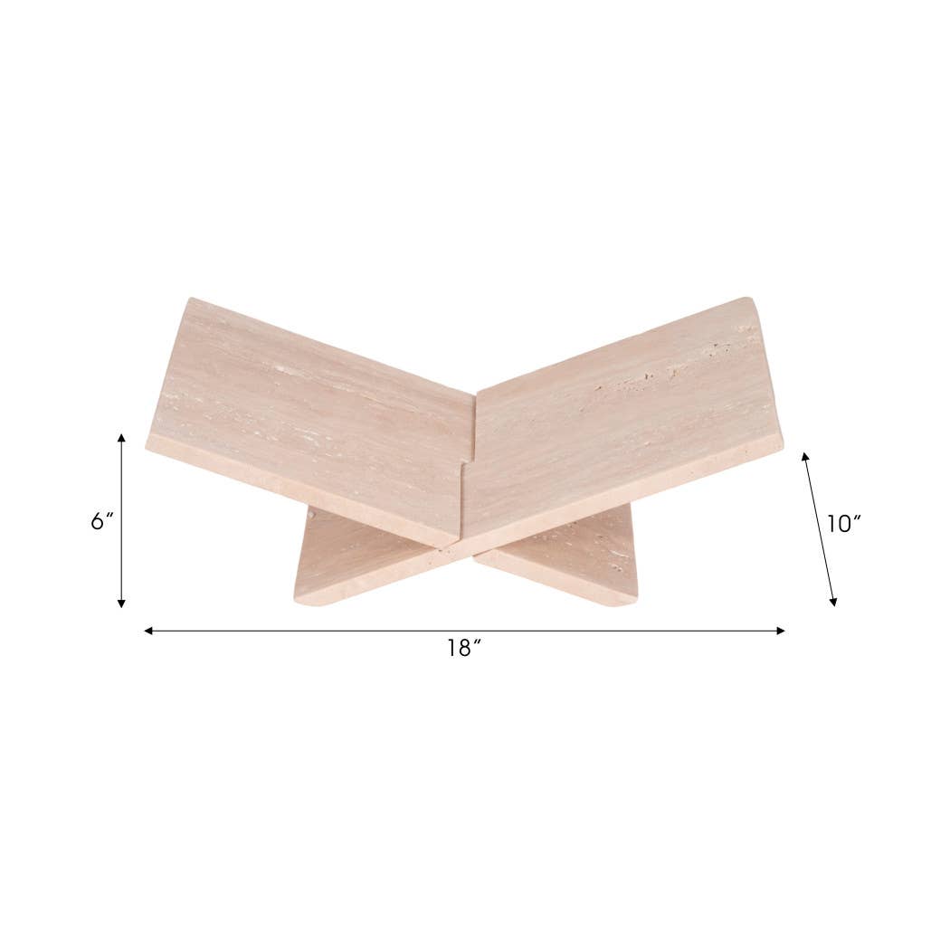 Travertine Decorative Bookstand