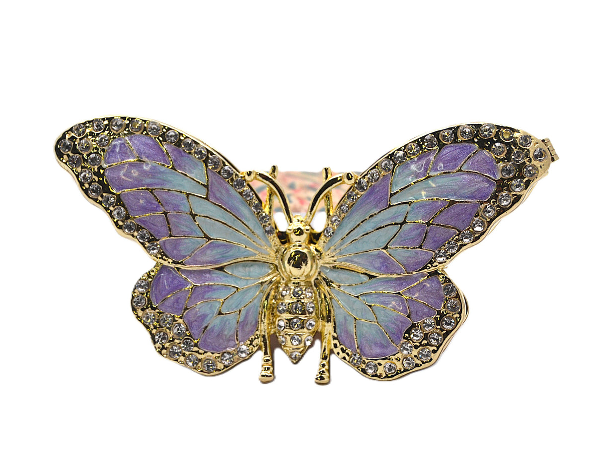 Bejeweled Butterfly Made with Austrian Crystals Enamel