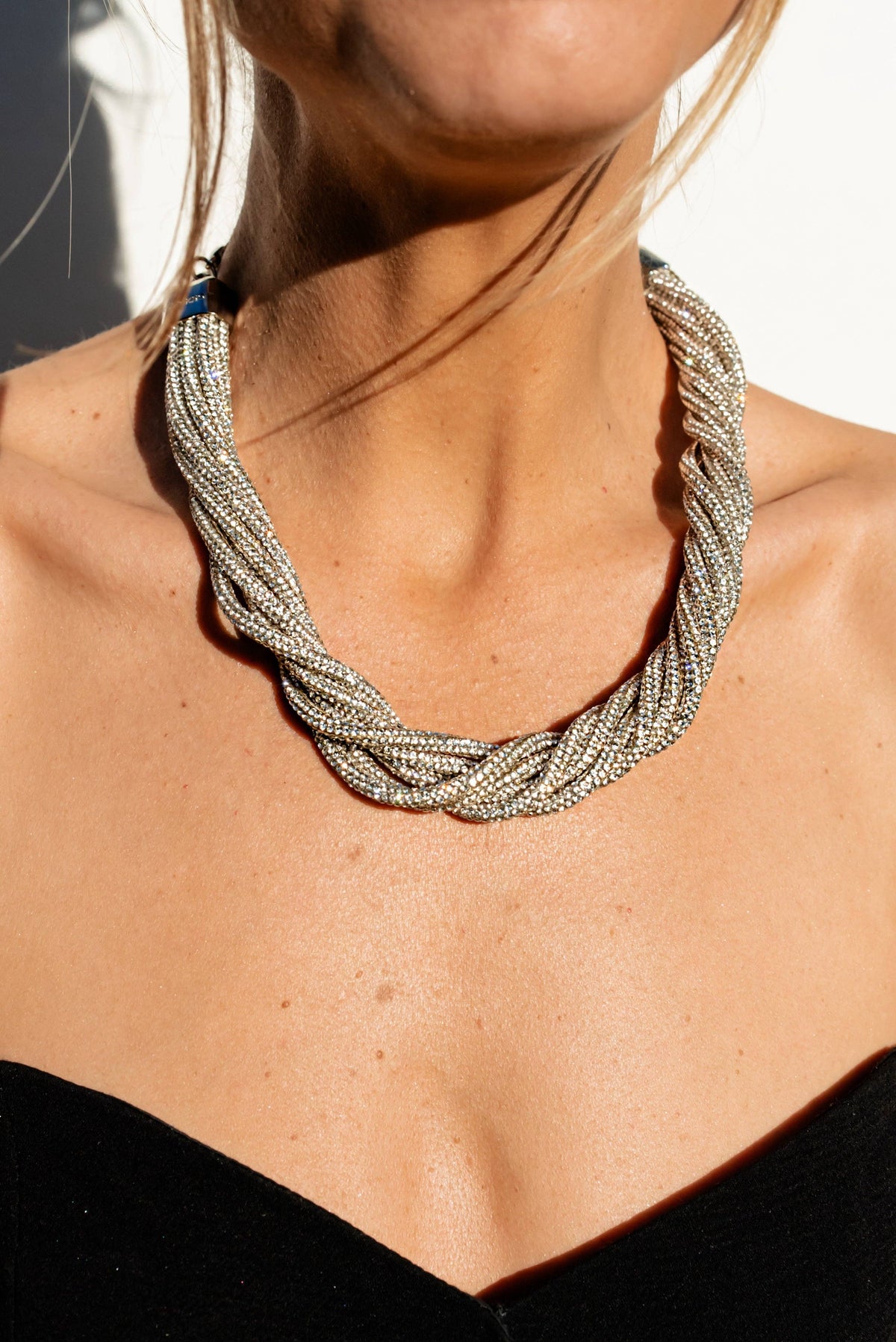 Multi Strand Necklace - Crystal