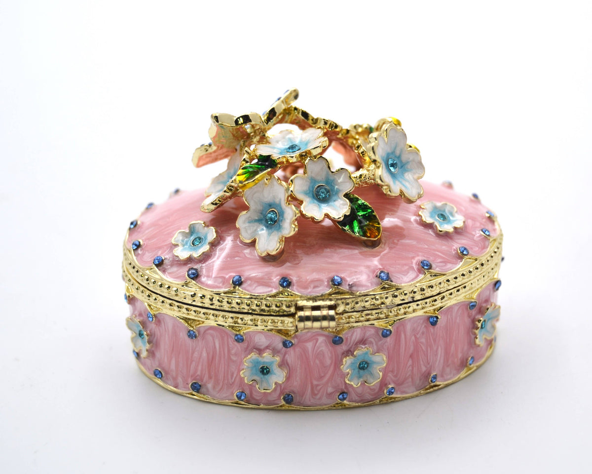 Floral & Butterfly Trinket Box