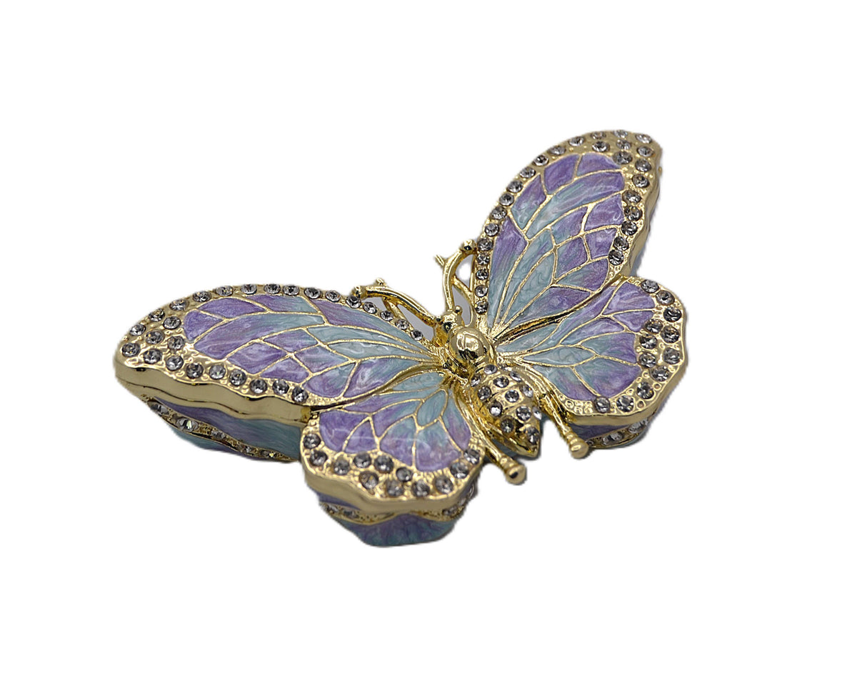 Bejeweled Butterfly Made with Austrian Crystals Enamel