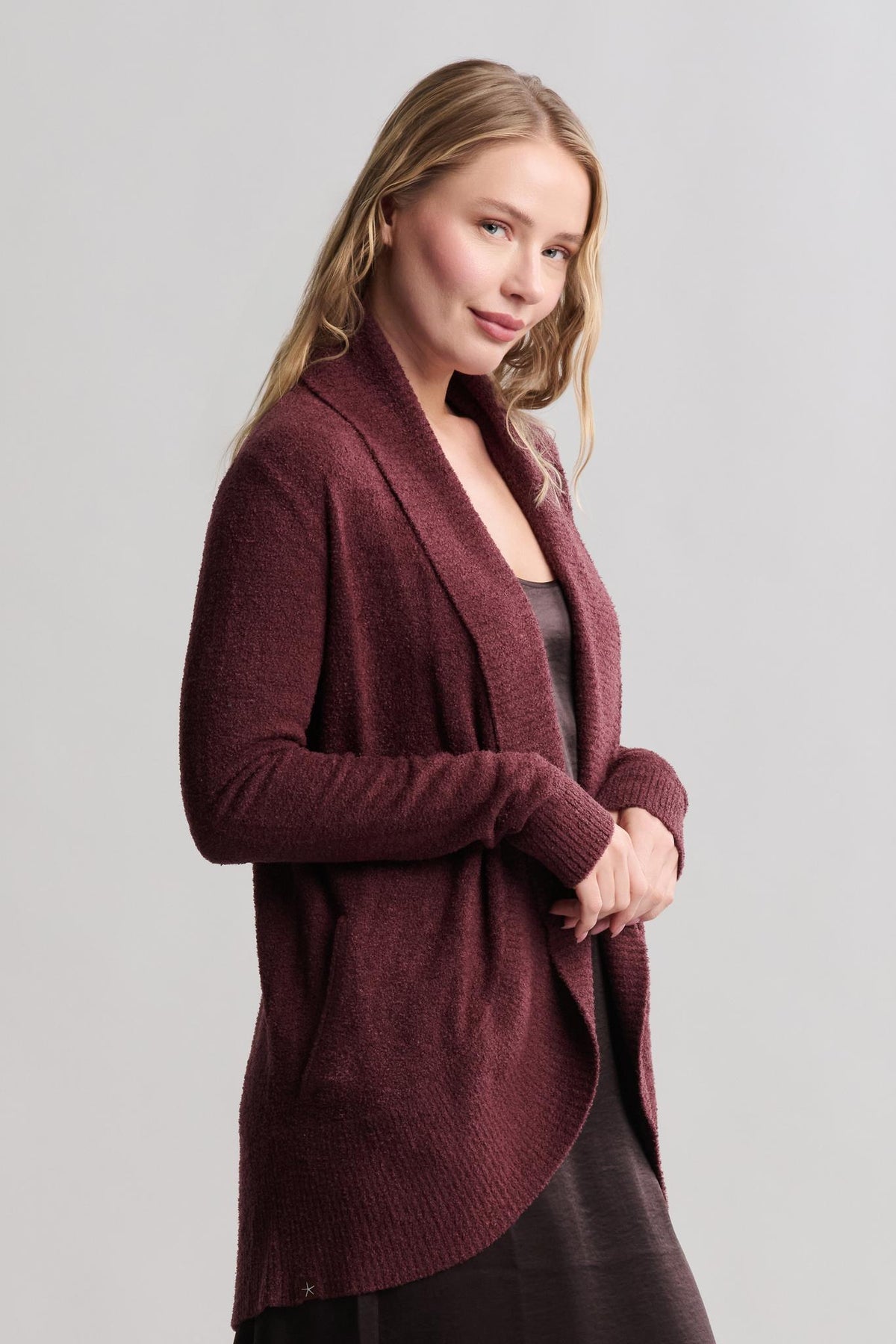 CCL Circle Cardi Deep Garnet