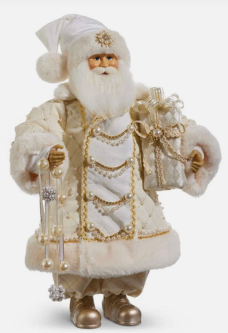 18in Santa with Pearl & Jeweled Coat