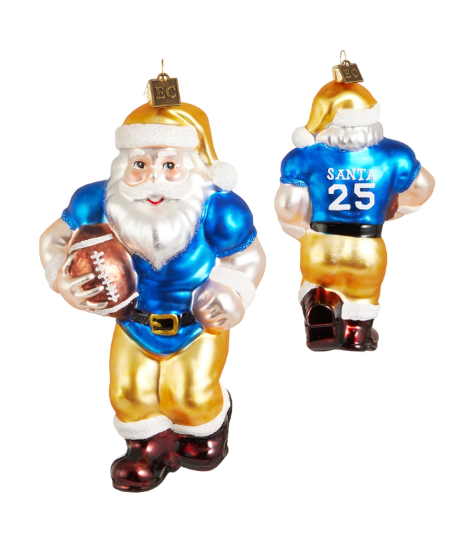 Varsity Santa Ornament