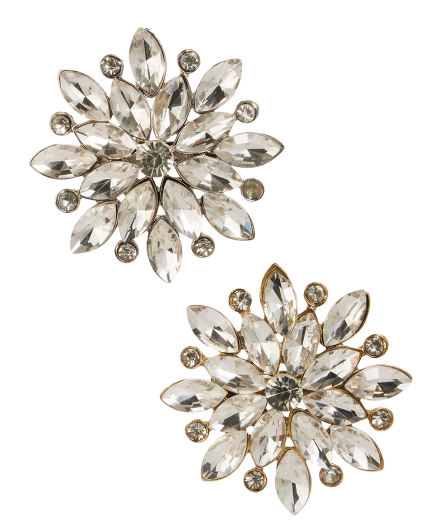 Jewel Brooch Clip-on Ornament