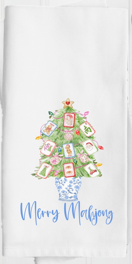 Merry Mahjong Kitchen Towel