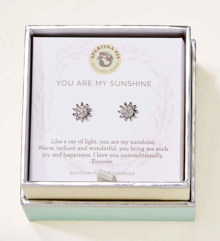 410368 SLV Sunshine/Sun SIL Stud