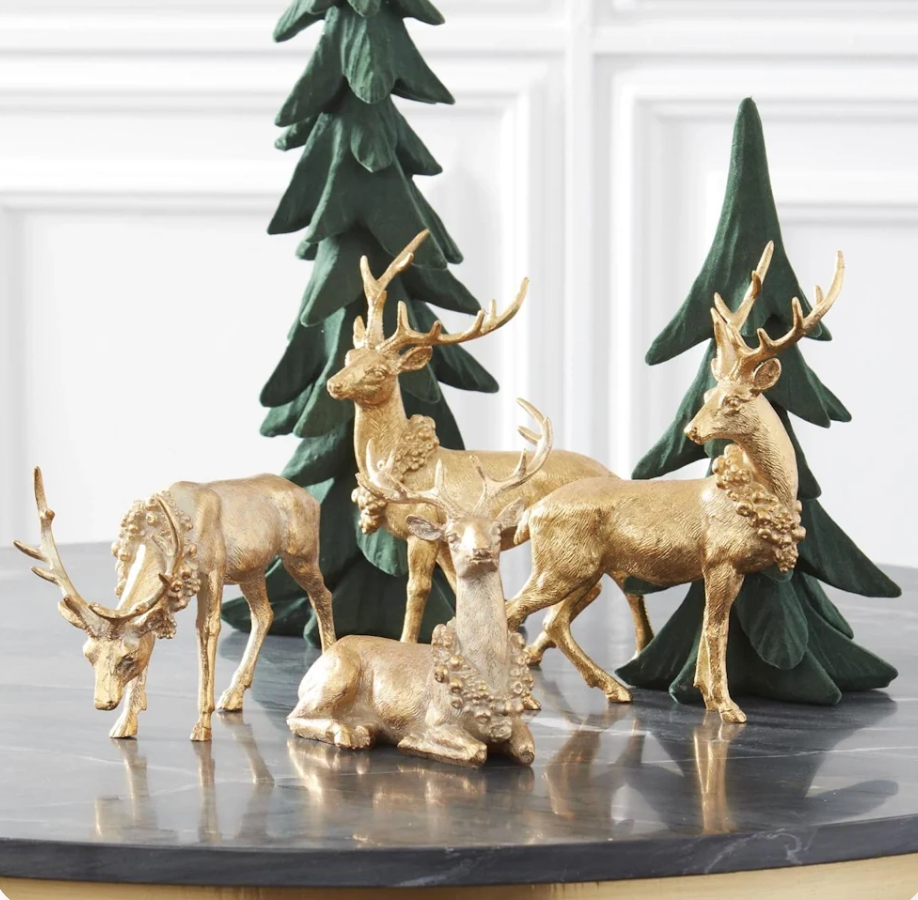 Antique Gold Deer