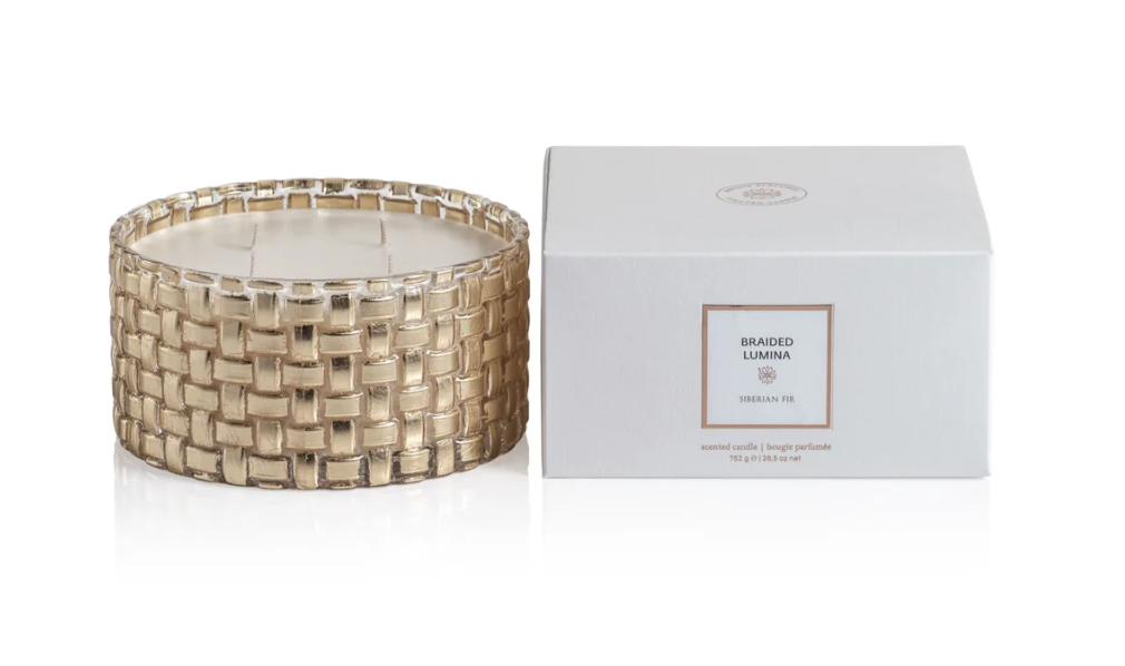 Braided Lumina Scented Candle 4 Wick 26.5 oz - Siberian Fir