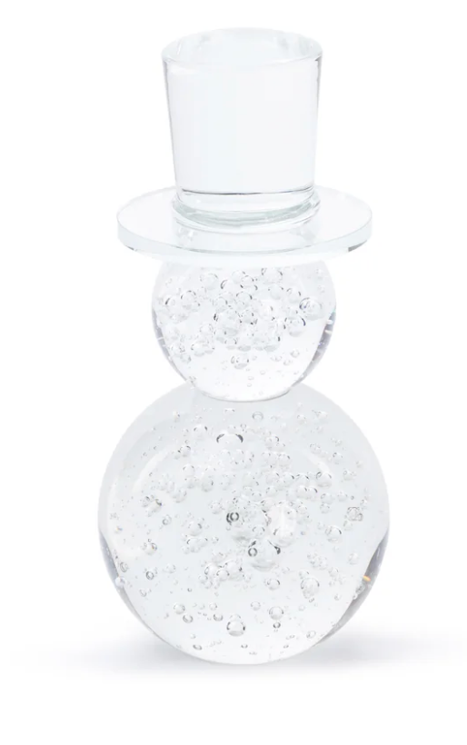 Bubble Crystal Glass Snowman