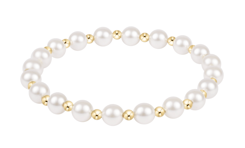 Grateful Pearl 6mm Gold Bracelet