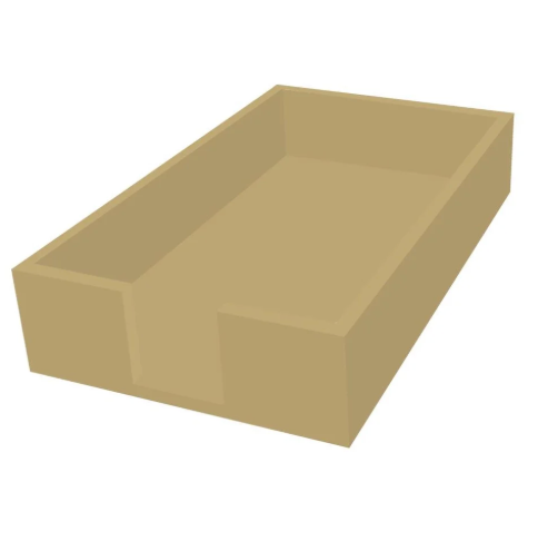 Lacquer Guest Towel Caddy Gold