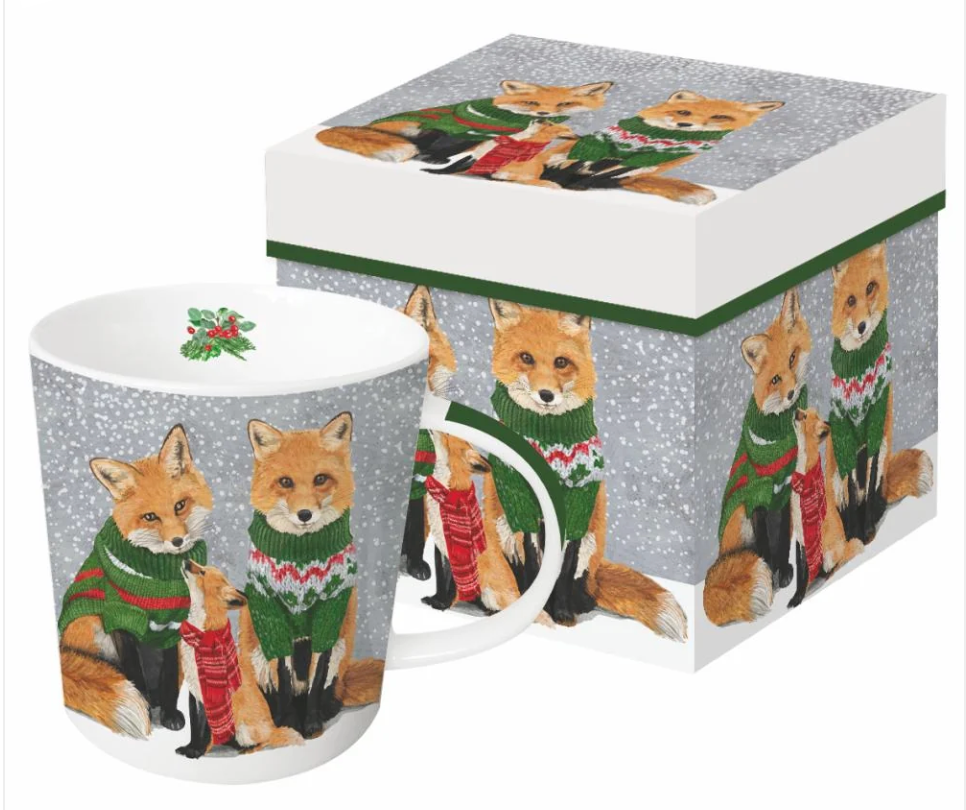 Sweater Foxes Mug in Gift Box