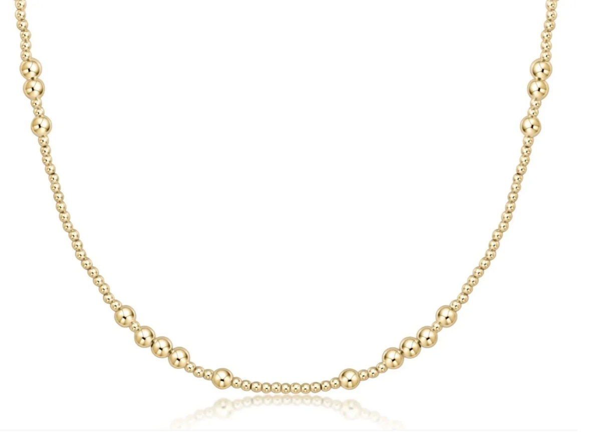17in Beaded Hope Unwritten Gold 3mm