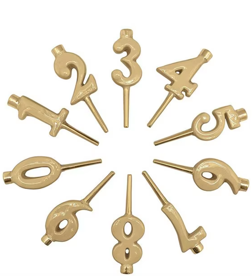 Gold Number Candle Holder Set 1221GD By Mariposa