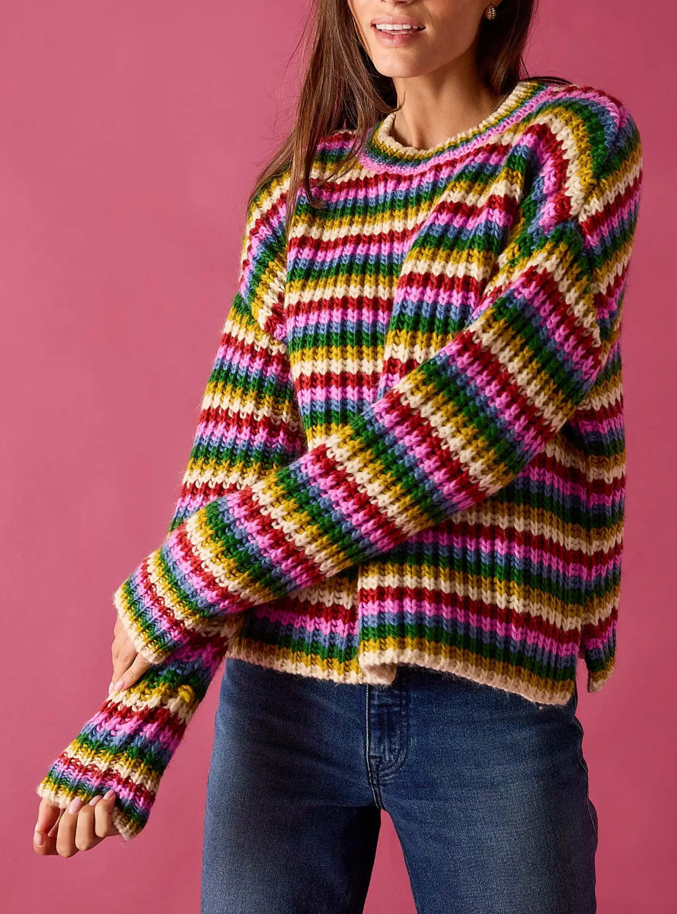 Golden Days Striped Sweater