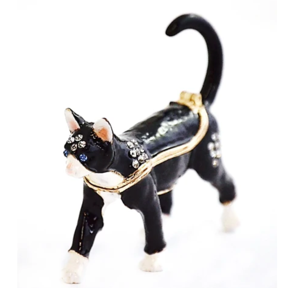 Jeweled Black Cat