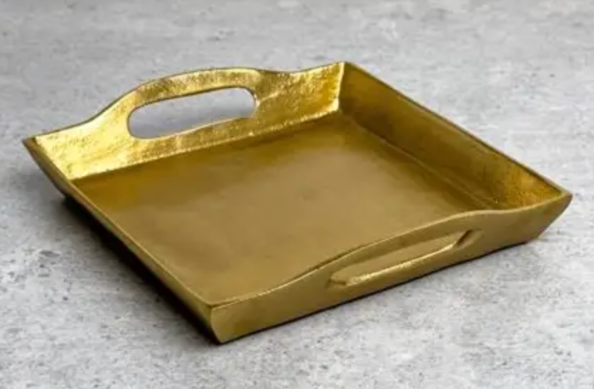 Square Gold Tray