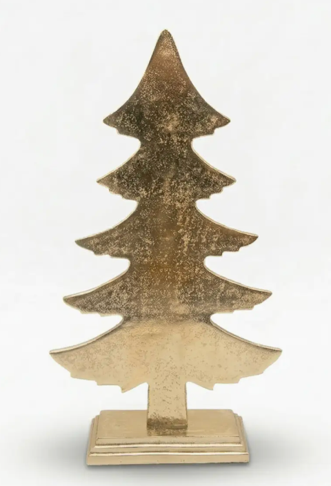 Gold Aluminum Standing Tree