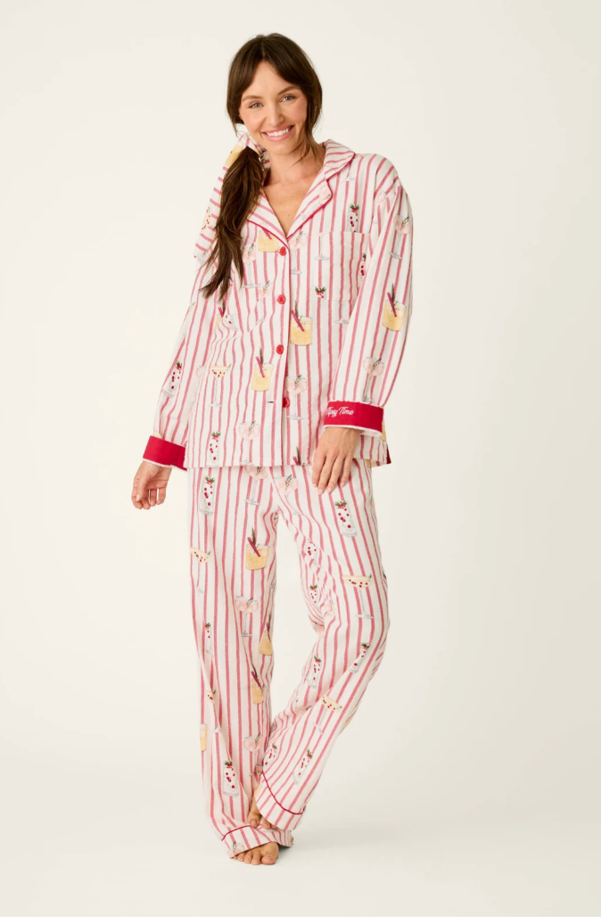 PJ Set Martinis & Mistletoe
