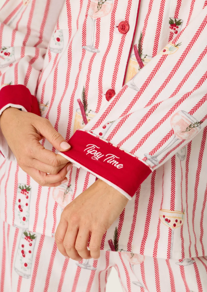 PJ Set Martinis & Mistletoe