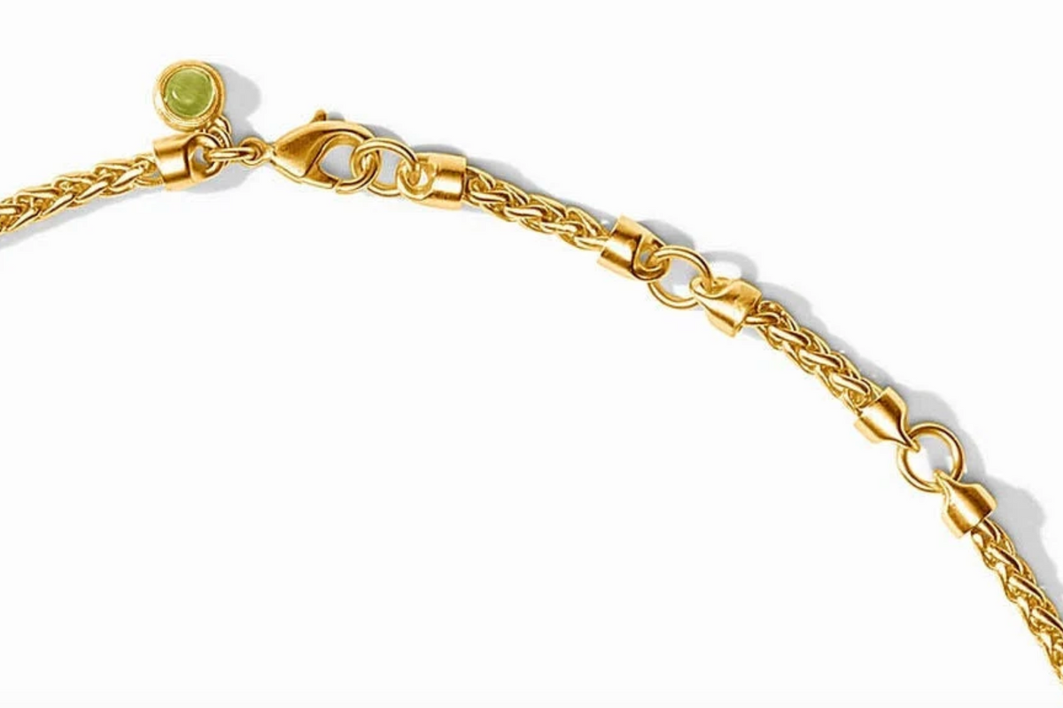 Cobblestone Demi Necklace Blue Cat's Eye