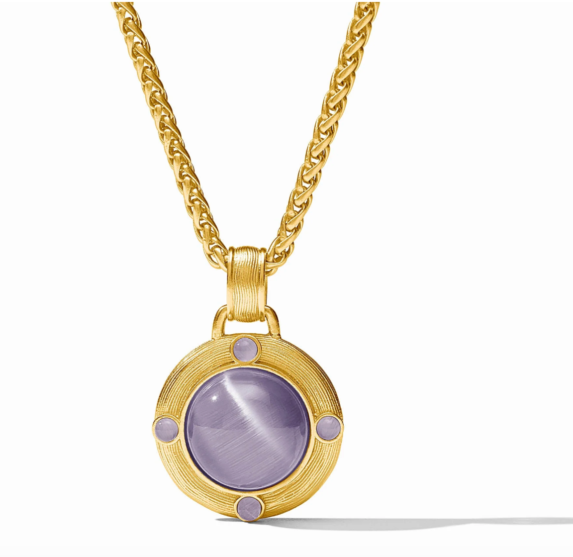 Cobblestone Demi Necklace Blue Cat's Eye