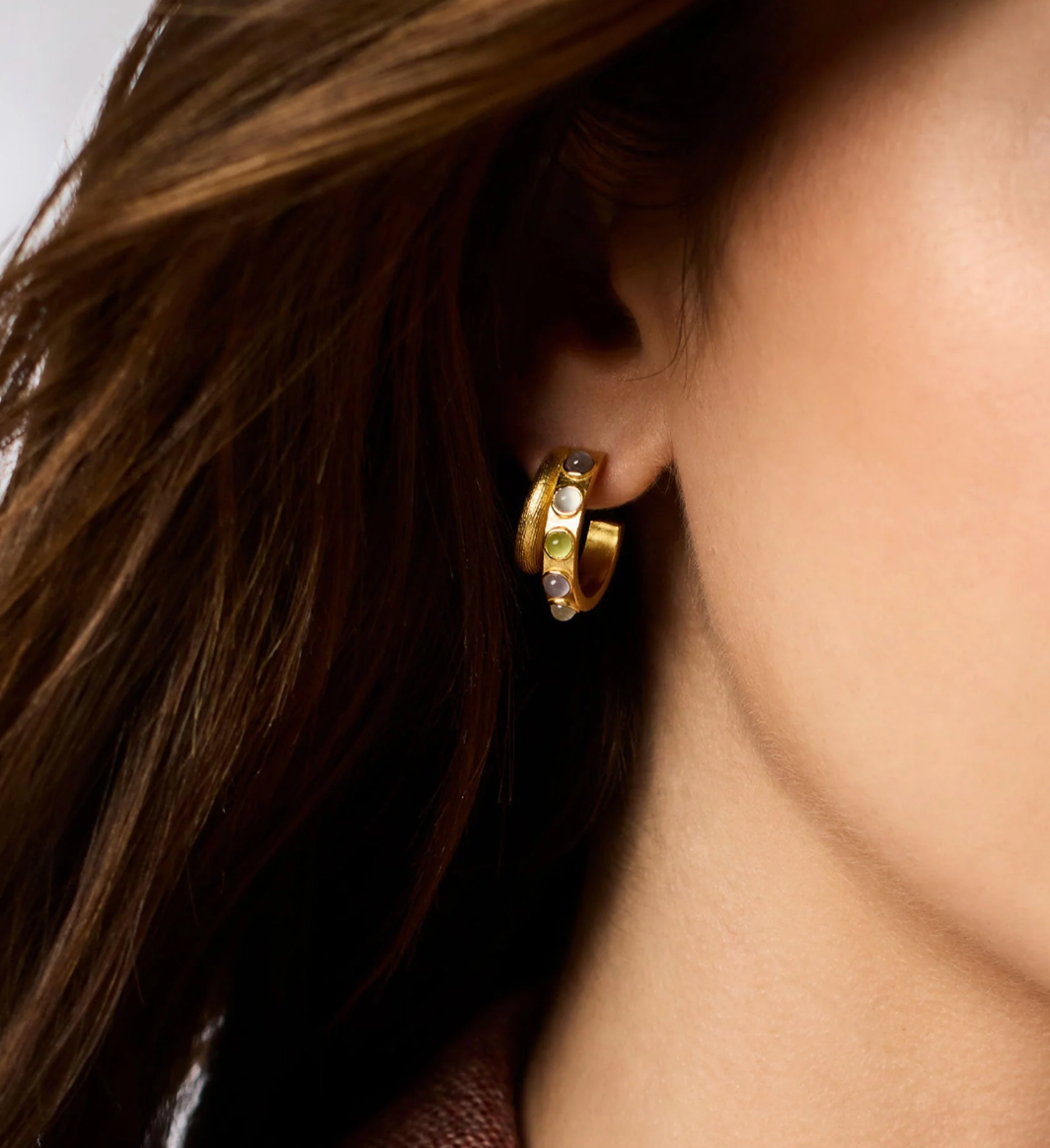 Cobblestone Double Hoop