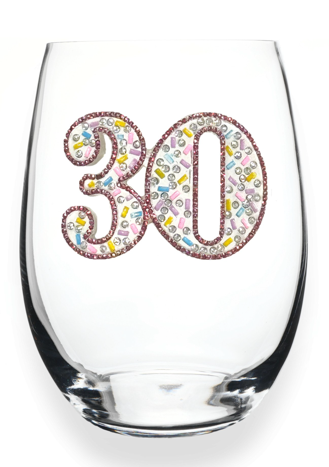 Jeweled Stemless Glass