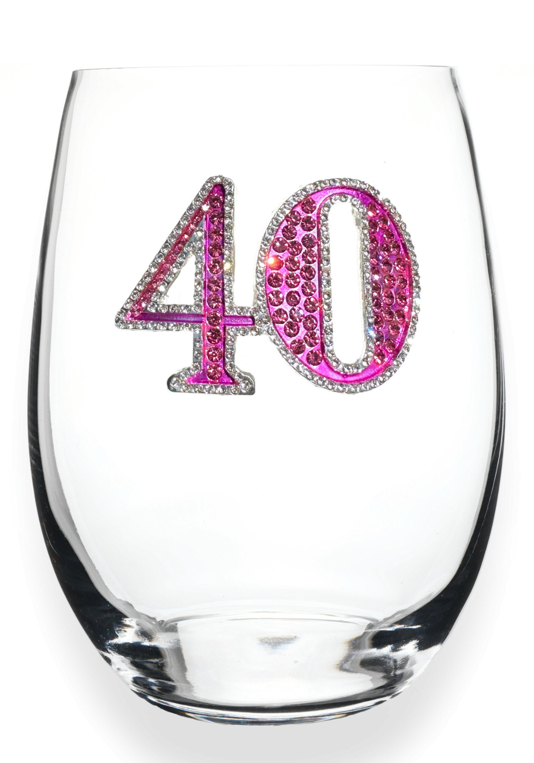 Jeweled Stemless Glass