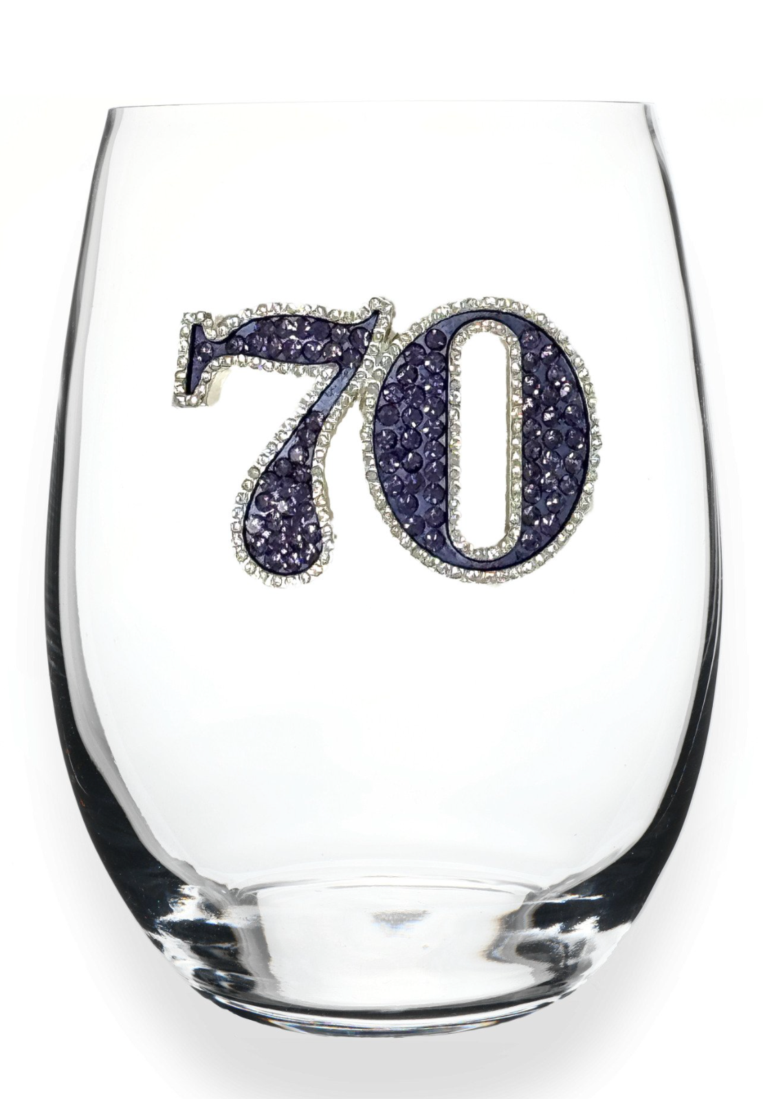 Jeweled Stemless Glass